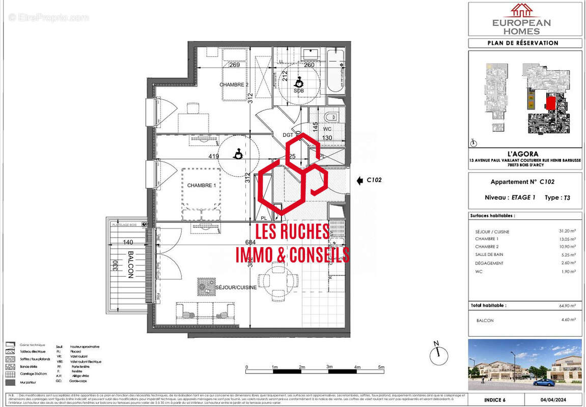 Appartement à BOIS-D'ARCY