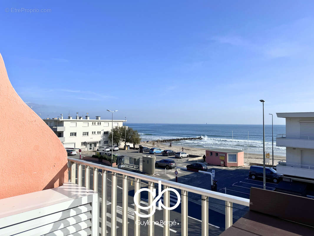 Studio cabine 27,7m2   terrasse et vue mer   palavas-les-flots   dernier étage - photo 2