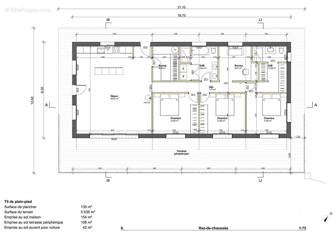 Terrain à BOURNAZEL