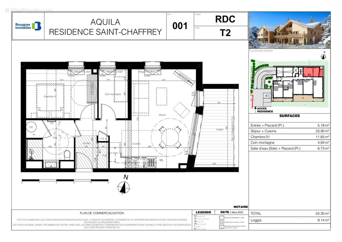 Appartement à SAINT-CHAFFREY