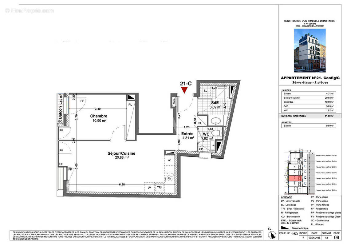 Appartement à BOULOGNE-BILLANCOURT