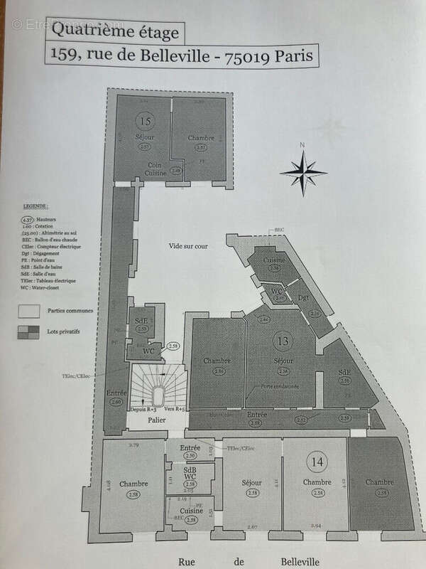 Appartement à PARIS-19E