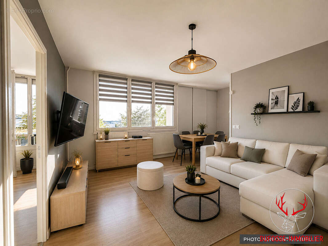 T2 50 m² : Balcon, Ascenseur.  Secteur Les Sablons - Décines-Charpieu - Résidence sécurisée et Parking - photo 4