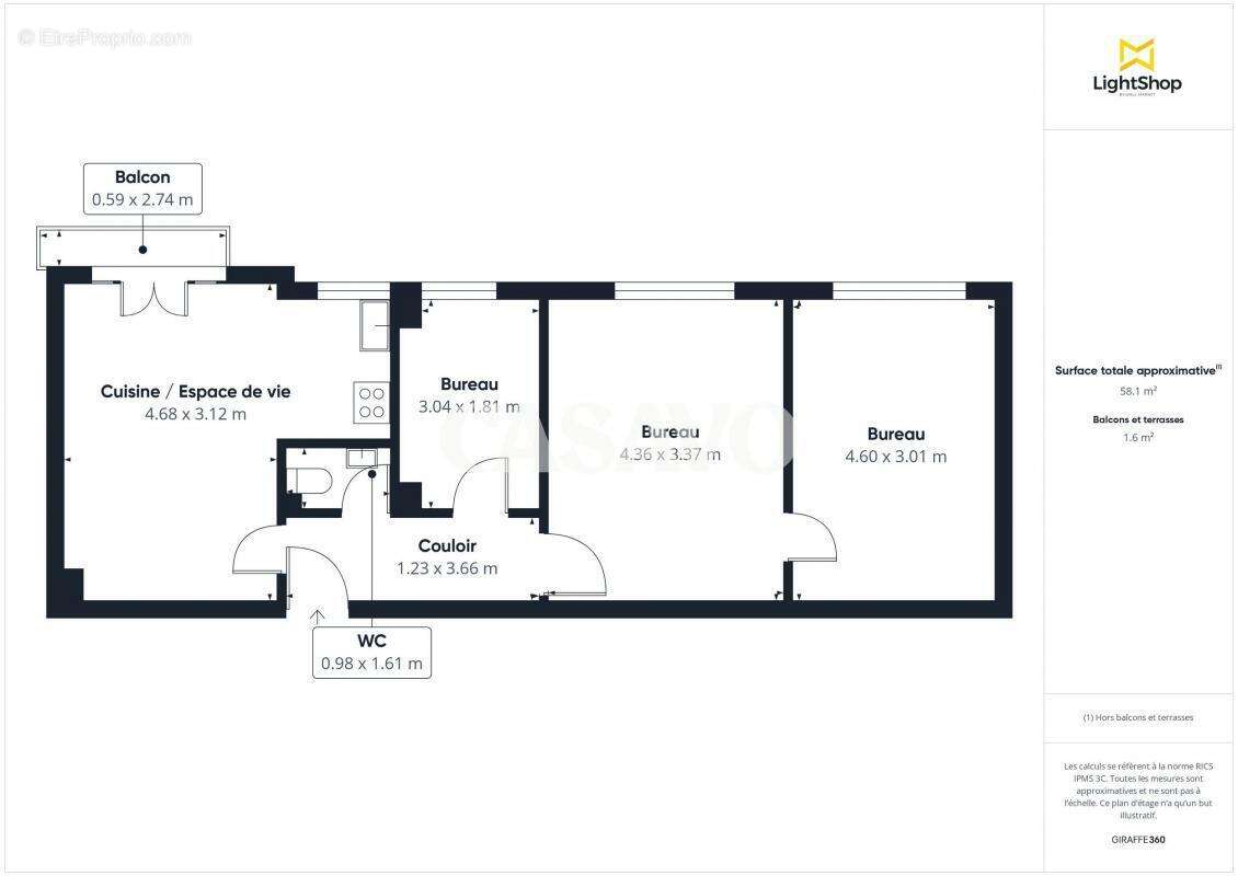 Appartement à CHARENTON-LE-PONT