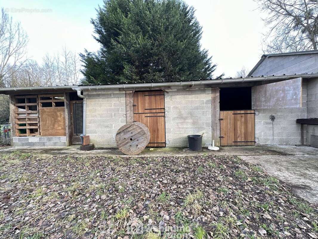 Vous apprécierez le bâtiments et boxes