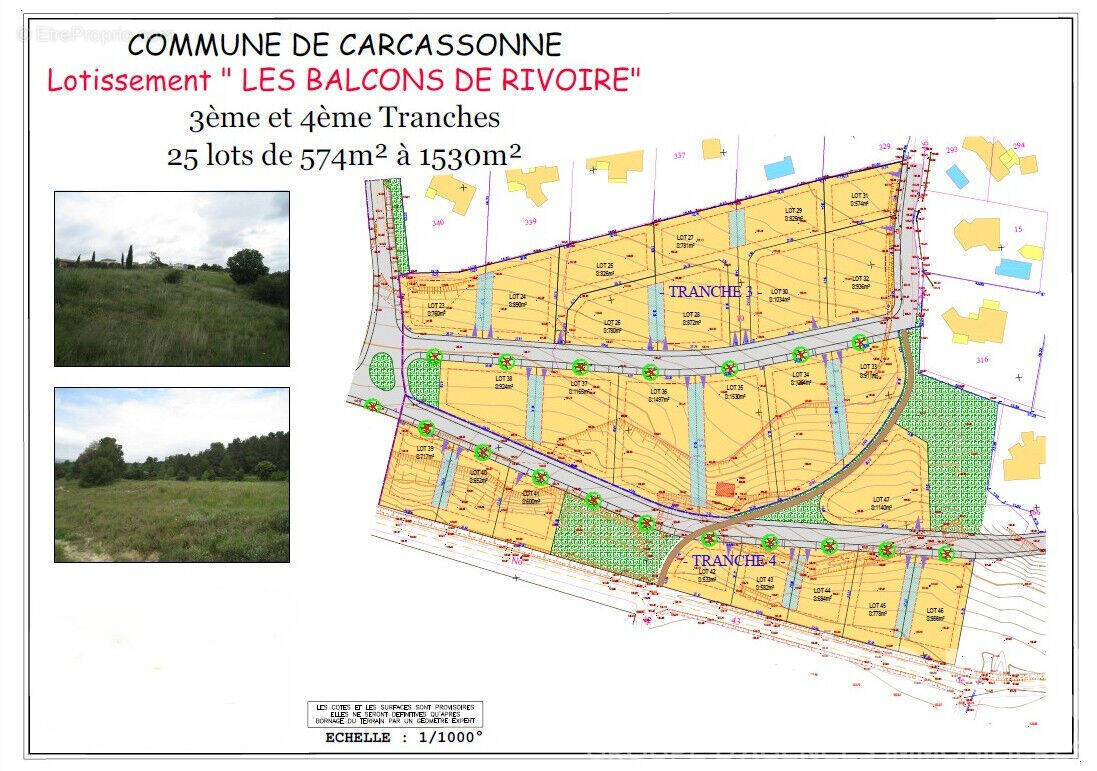 Photo Terrain à Carcassonne au prix de 75 900€