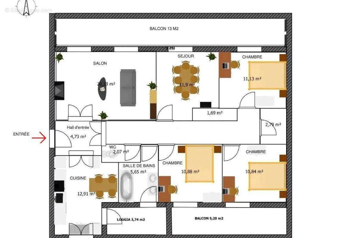 Appartement à LANGON