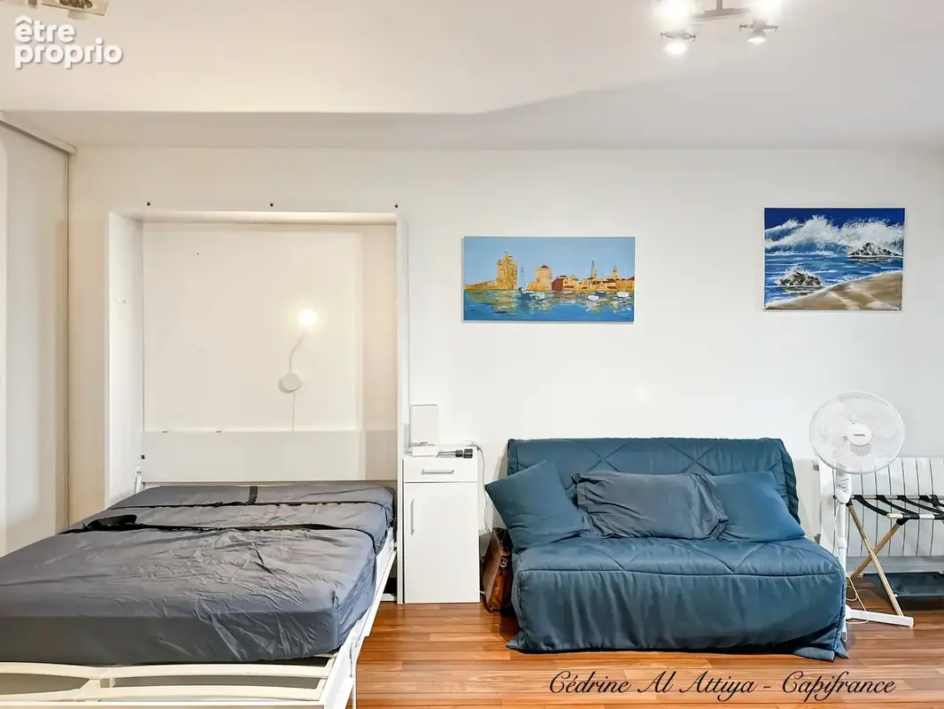 Studio à vendre meublé de 27m2, La Rochelle, balcon, parking et local à vélos - photo 8