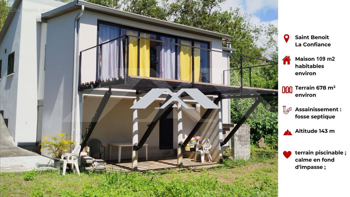 Maison à SAINT-BENOIT