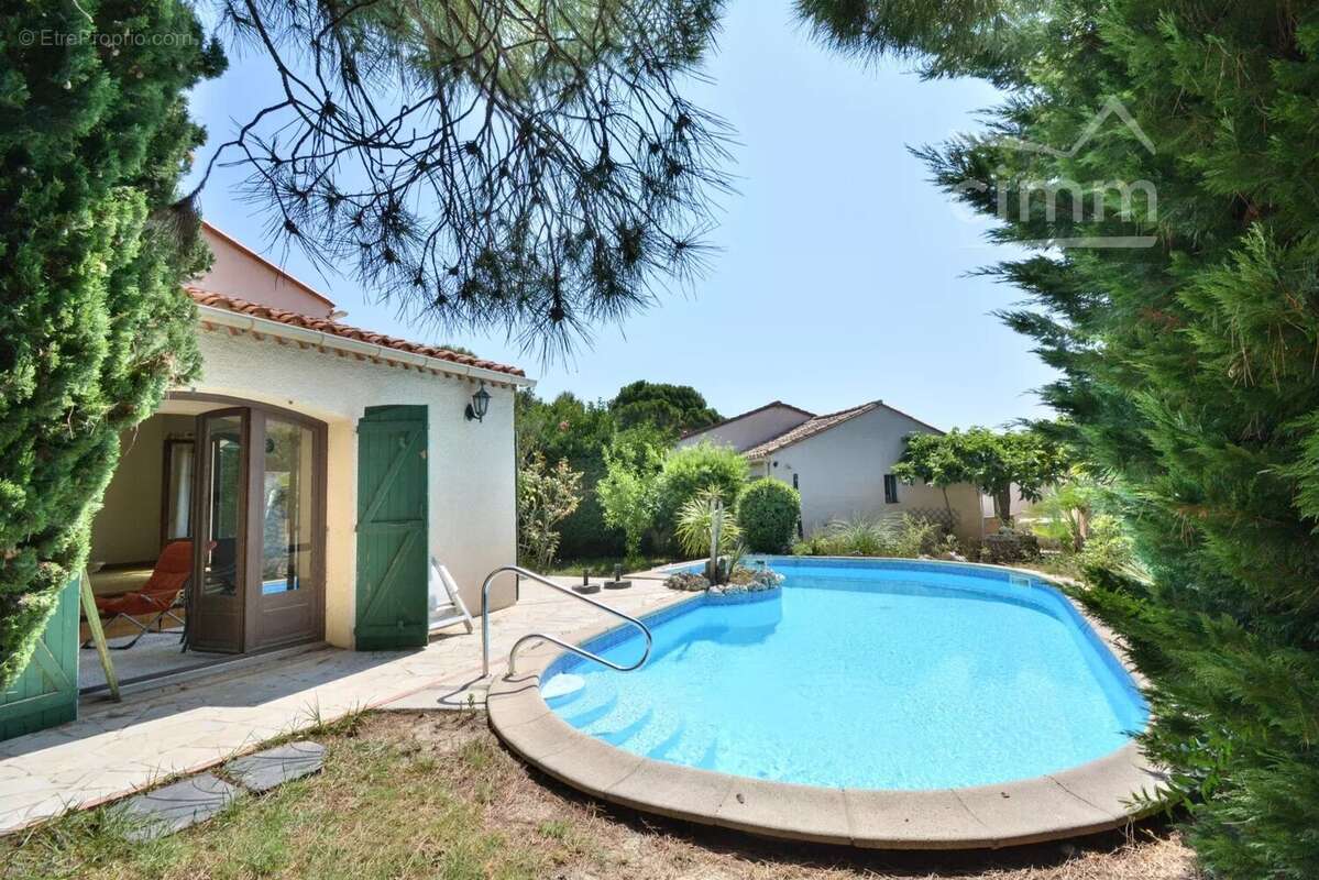 Vente - saint cyprien plage - belle villa 4 faces  - piscine - 6 pieces - 66750 - pyrenees orientales - region occitanie - photo 2