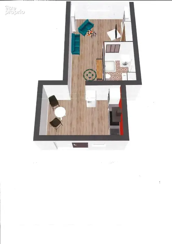 Studio - 38 m2 - 1 Place de parking privative - - photo 6