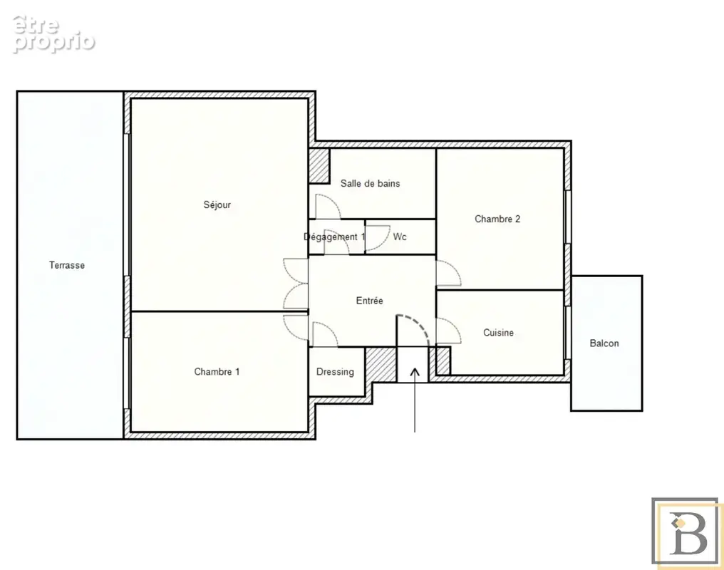 très agréable 3 pièces  95 m2 avec terrasse de 24 m2 au calme - photo 2