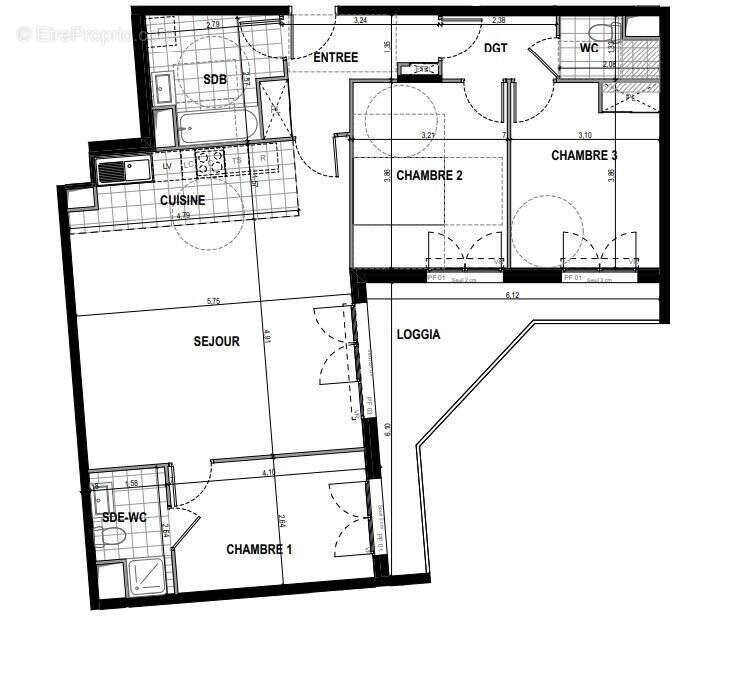 Appartement à CHATENAY-MALABRY