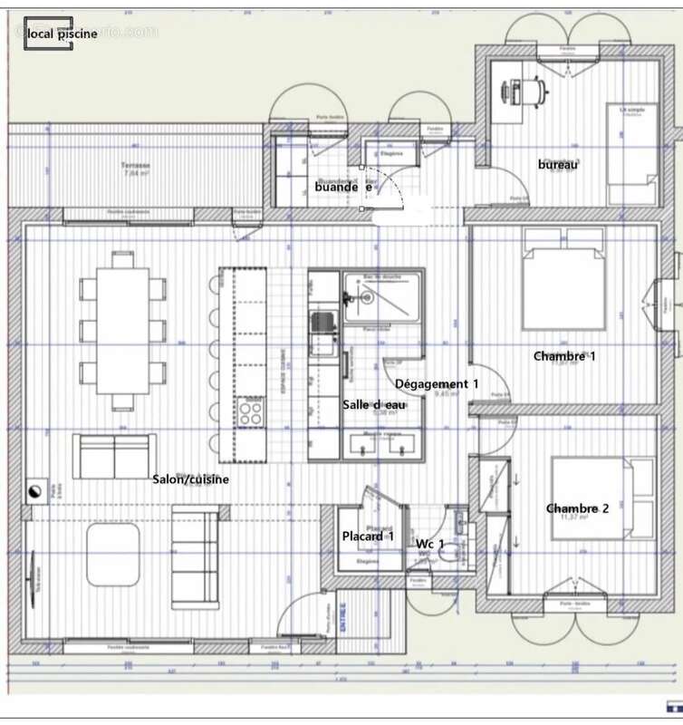 Villa t4 plain pied contemporaine - photo 17