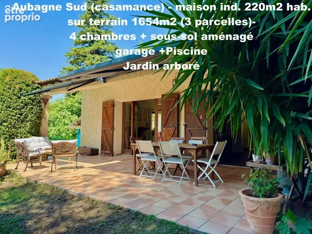 13400  Aubagne (Casamance et Chateau de Creissauds) Maison Individuelle -  4 à 5 chambres - 220m2 hab et 300m2 plancher - photo 2