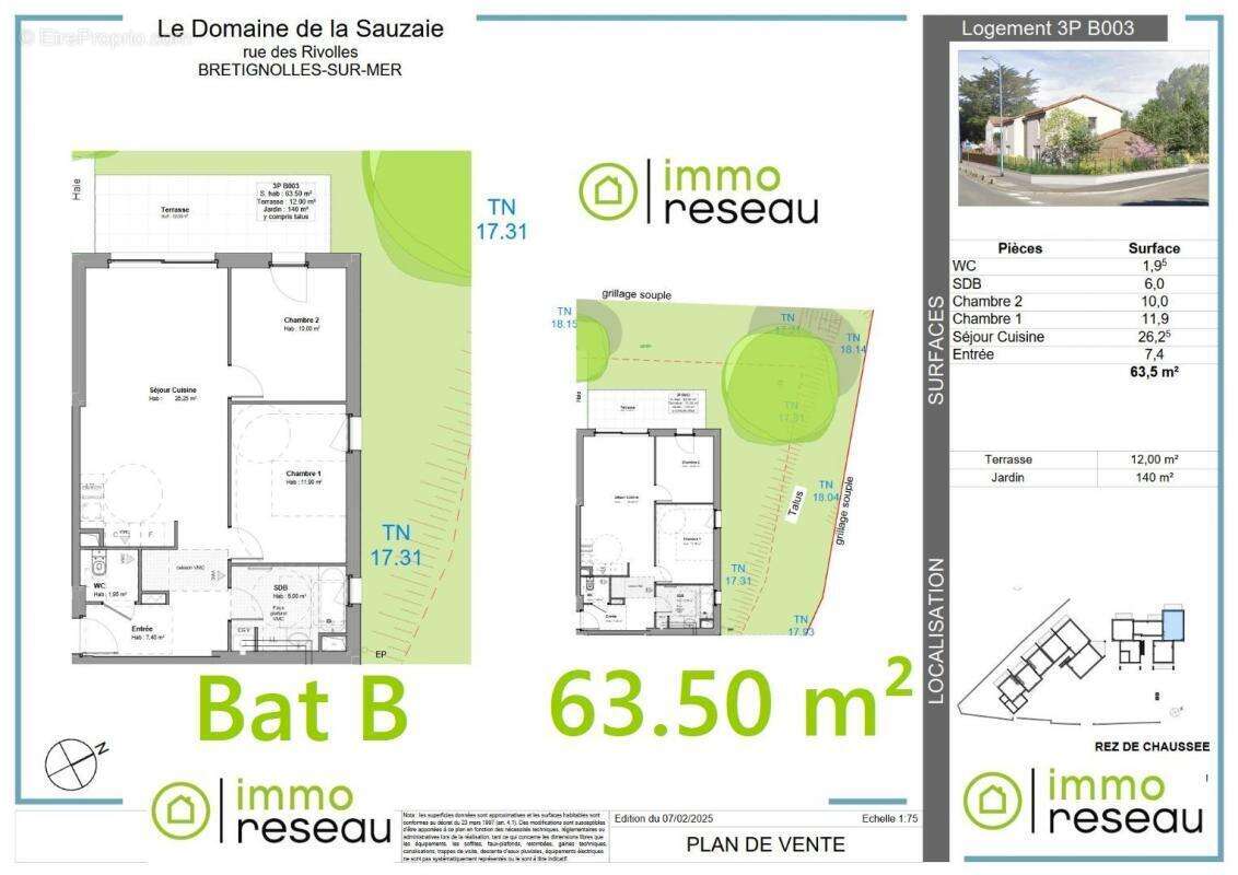Appartement à BRETIGNOLLES-SUR-MER