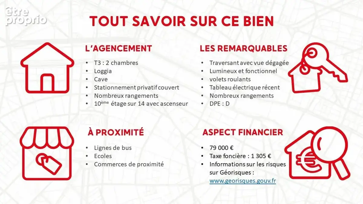 Appartement T3 2 chambres, loggia, stationnement privatif et 2 caves - photo 4