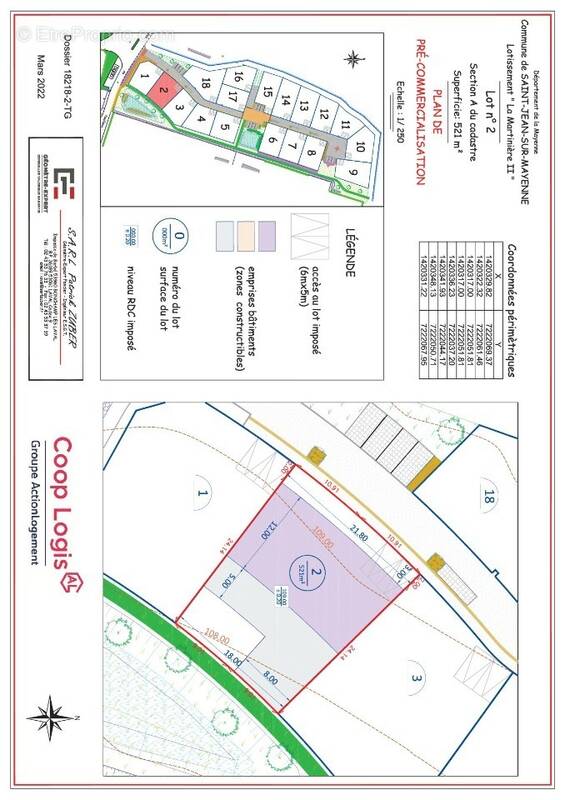 Terrain à SAINT-JEAN-SUR-MAYENNE
