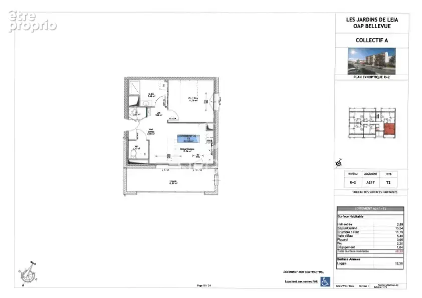 Projet appartement neuf t2 - photo 5