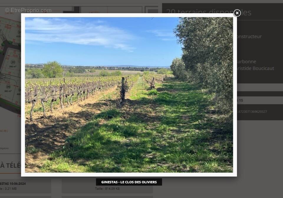 Terrain à GINESTAS