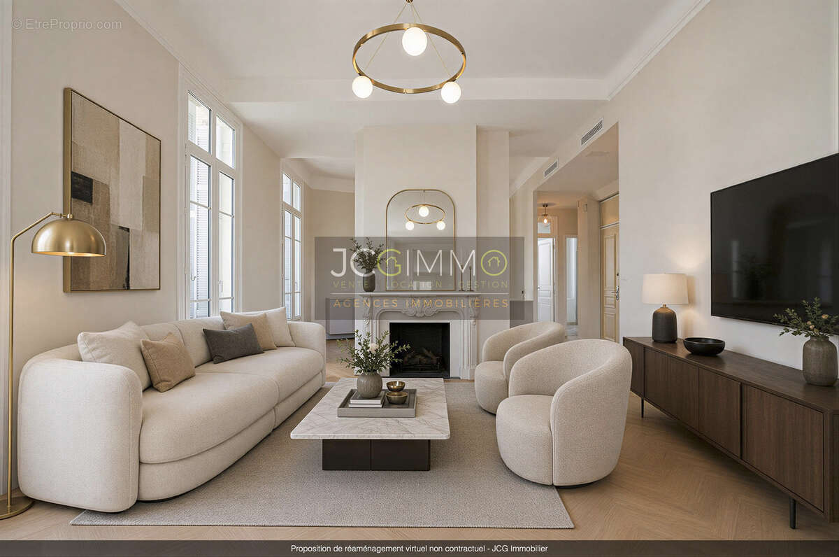 Appartement de charme Gambetta  - T4 de 88 m2 - balconnets - cave et grenier - photo 3
