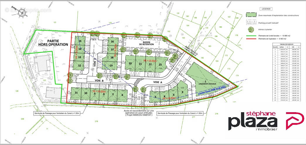 Terrain à PEZILLA-LA-RIVIERE