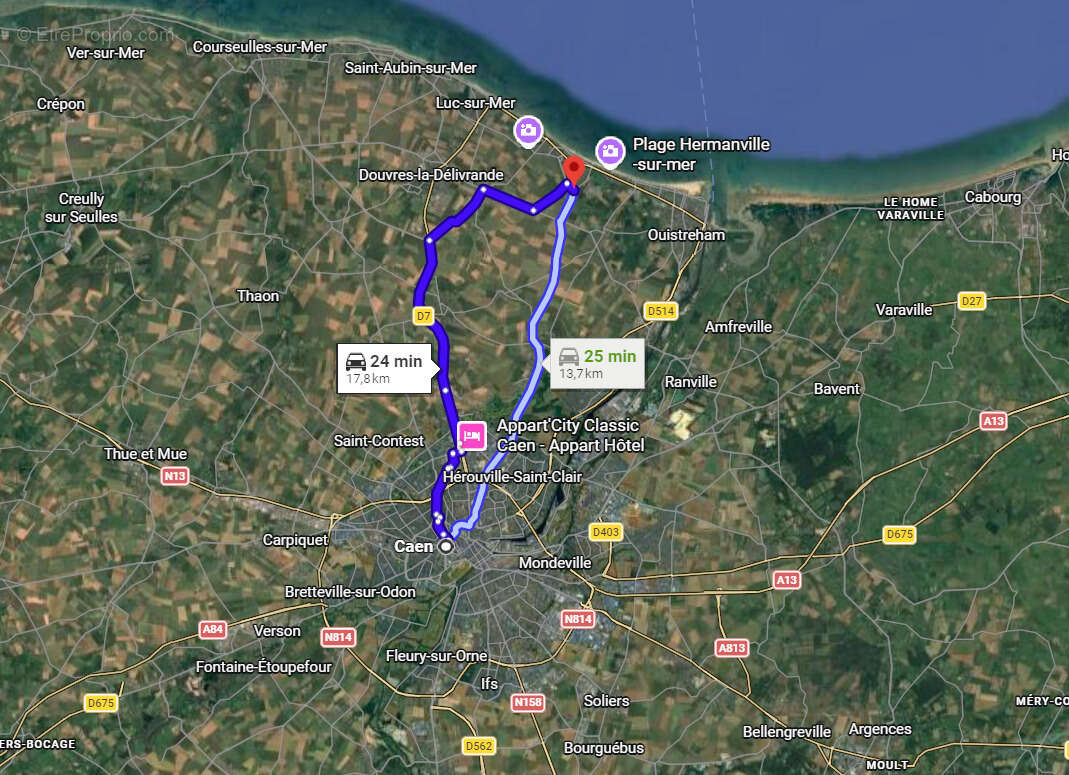 Terrain à HERMANVILLE-SUR-MER