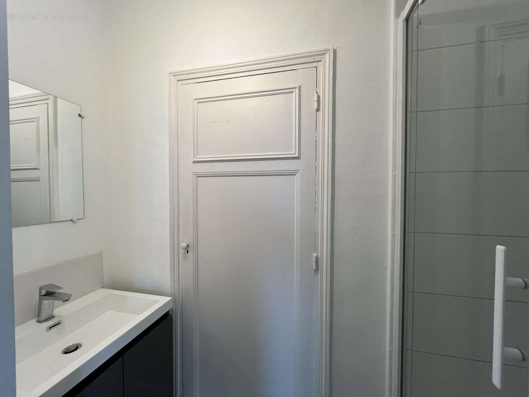 Salle d&#039;eau privative chambre colocation - Appartement à SAINT-BRIEUC