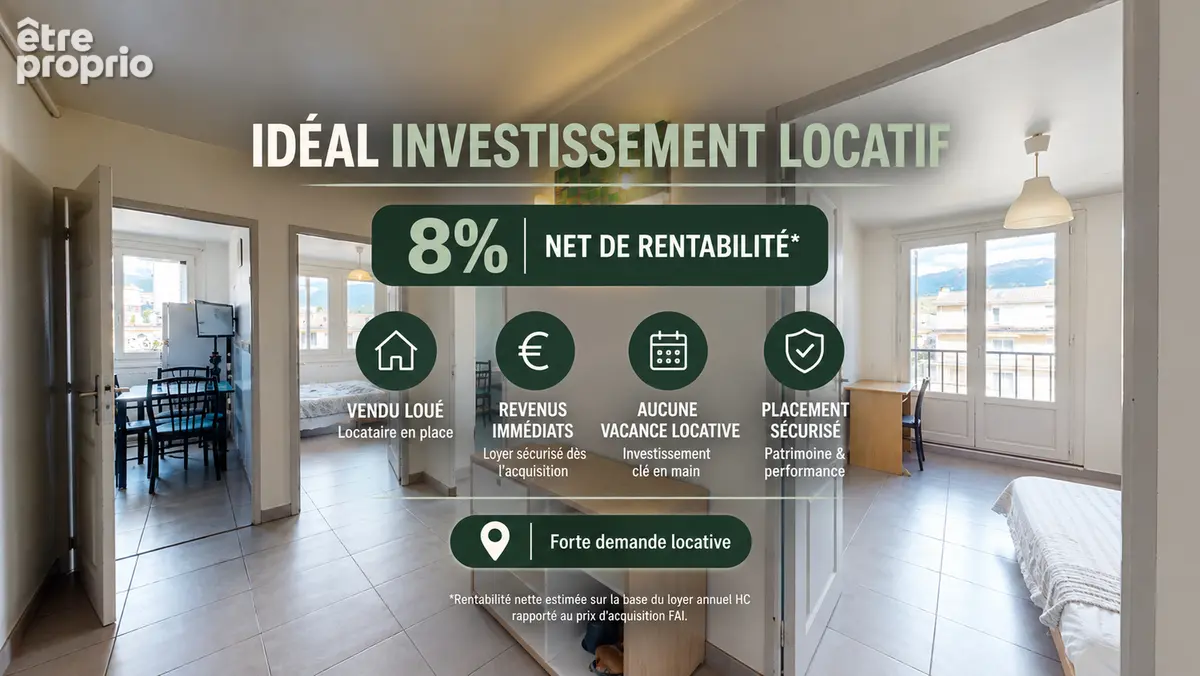 Photo Appartement à Grenoble au prix de 79 000€