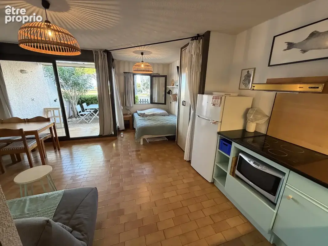 Rare et prisé   Studio cabine en RDC avec grande terrasse de 20 m2 (Vue parc, lac et montagne) - photo 12
