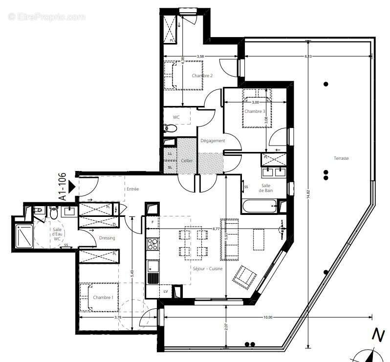 Appartement à PESSAC