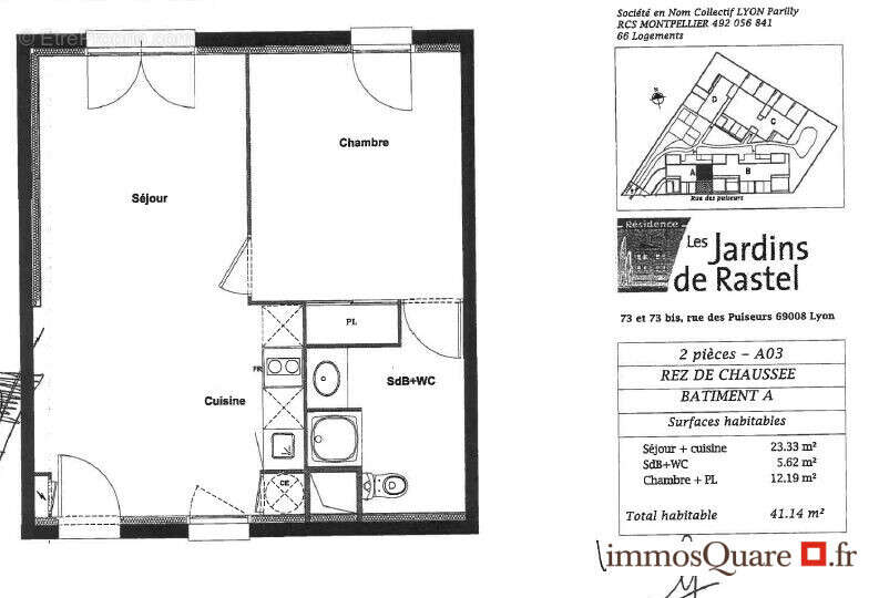 Appartement à LYON-8E