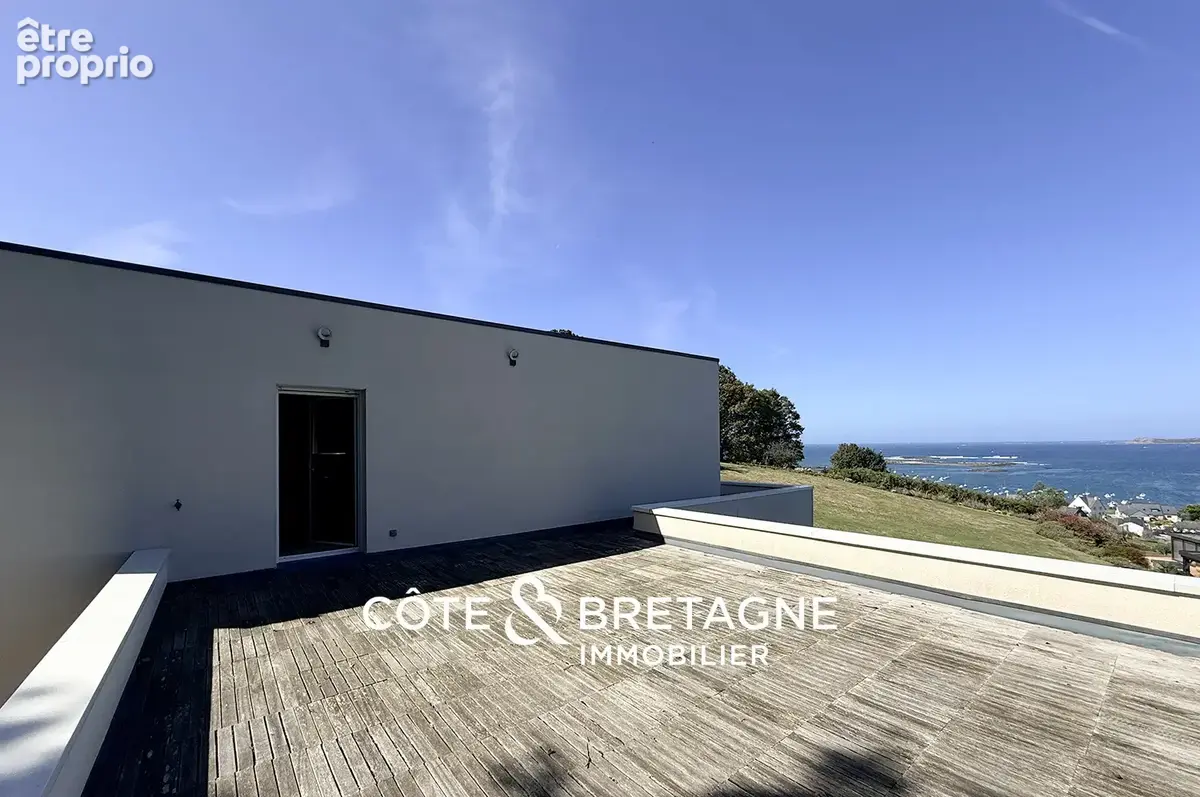 Trédrez-locquémeau   maison d’architecte lumineuse avec vue mer et grand terrain  réf : 2026168 - photo 21