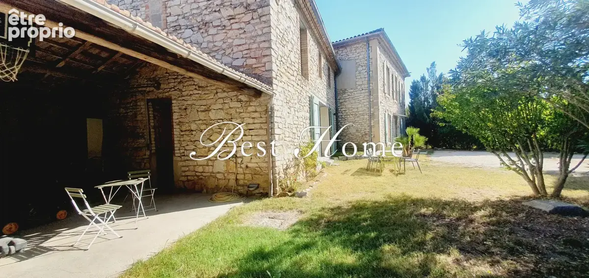 A vendre Au cœur du triangle Nîmes, Uzès et Alès Vente, Authentique maison vigneronne en pierre type 7 - photo 3