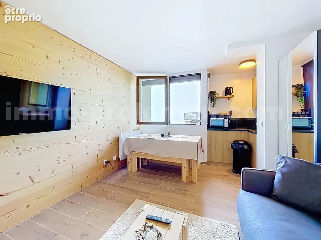 Studio_Samoens_Proche_Genève_Suisse_Investissement_Séjour_Cuisine_Station_De_Ski_