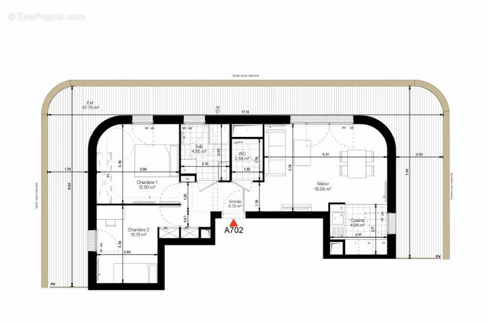 Appartement à CHATILLON