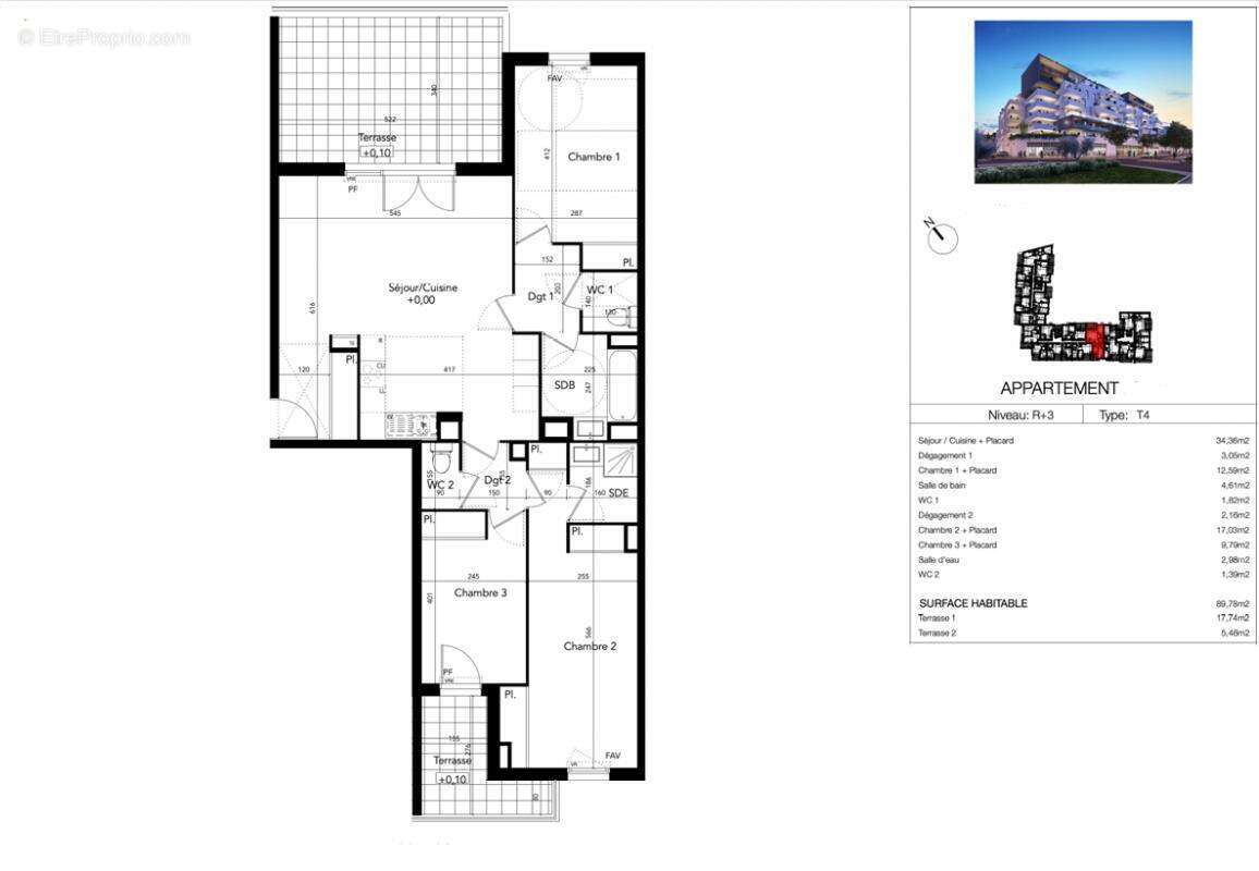 Appartement à BEZIERS