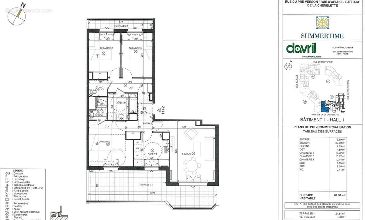 Appartement à CHESSY