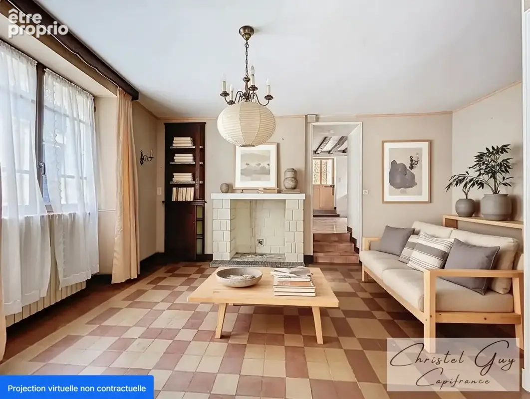 Montval-sur-Loir (72500), maison de charme à vendre 4 chambres, cour et dépendances, coeur de ville - photo 6