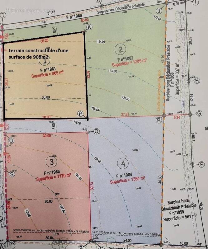 Terrain à CHATELAUDREN