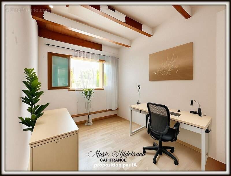 Maison avec jardin SANS VIS-À-VIS – centre village – 2 ch + bureau - photo 10