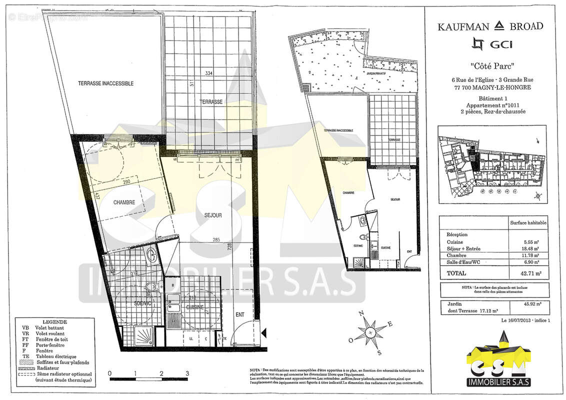 Appartement à MAGNY-LE-HONGRE
