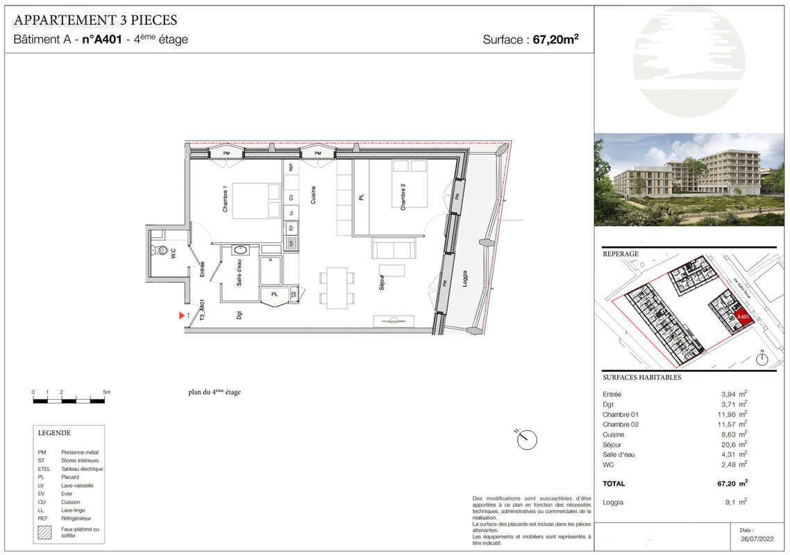 Appartement à TOULOUSE