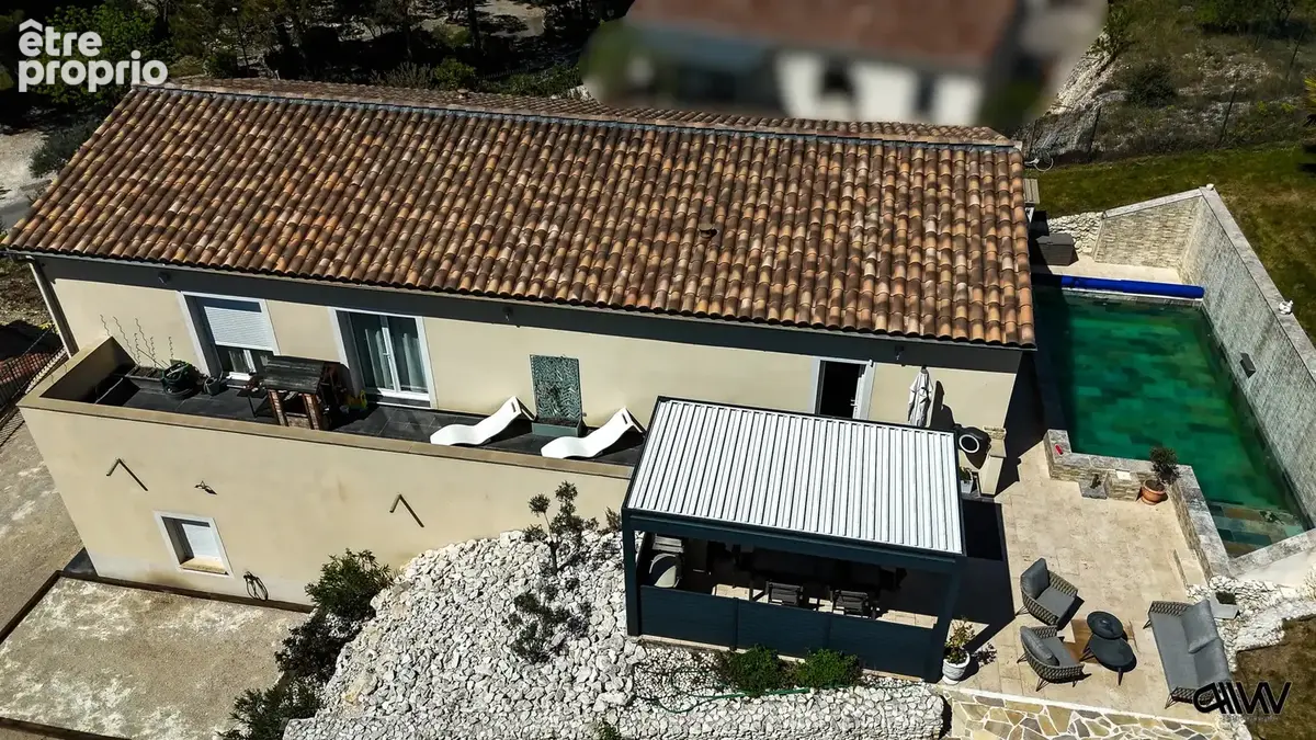 Villa contemporaine 2018 de 150m2  dpe a  piscine pierre de bali  300m du village  caumont-sur-durance - photo 6