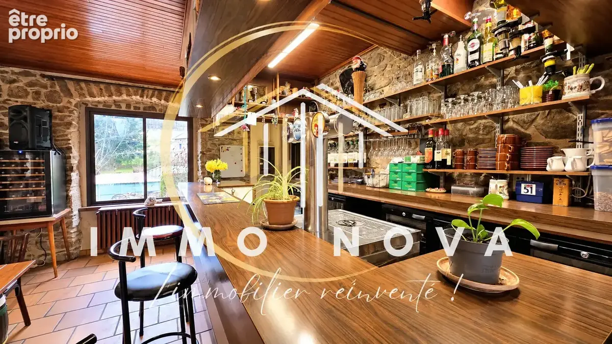 Bar / restaurant avec licence iv   murs + fonds + appartement - photo 4