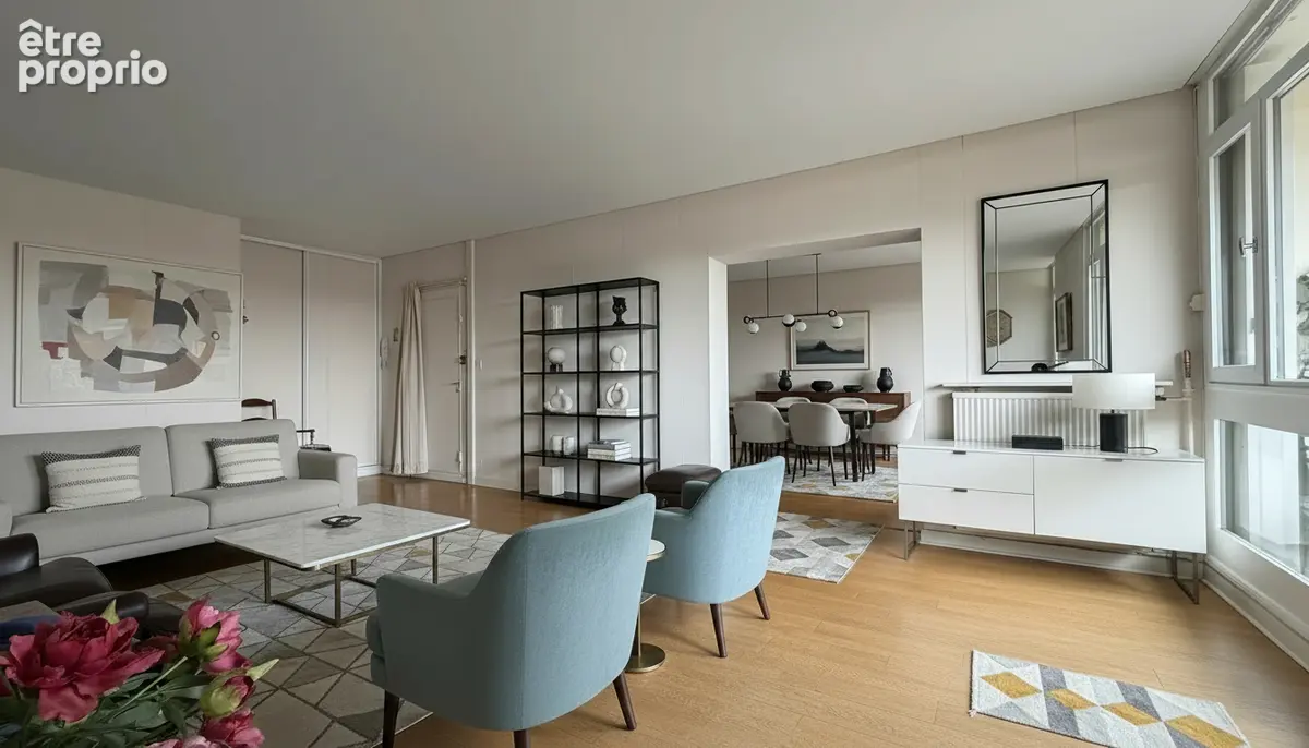 superbe appartement de standing, 2 chambres, double pièce, jardin de Lonchamps. - photo 2