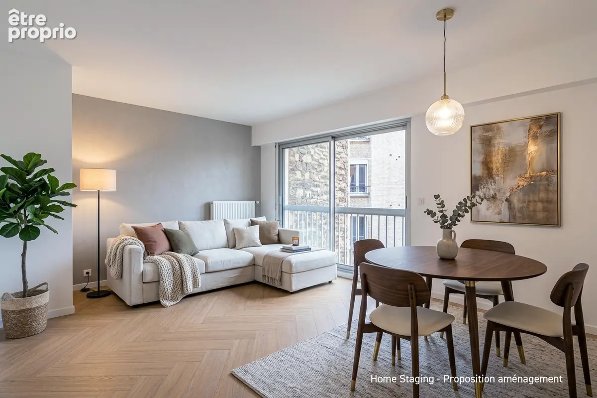 Asnieres bac/gare - 2 pieces 48m²  - parking - 395.000  fai - photo 1