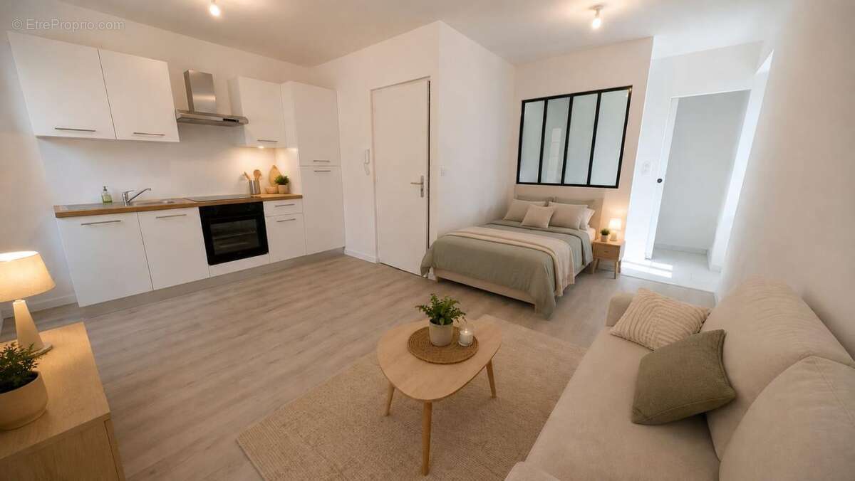 A vendre studio neuf de 23 m² dans petite copropriété proche du centre ville avec place de parking privative - photo 2