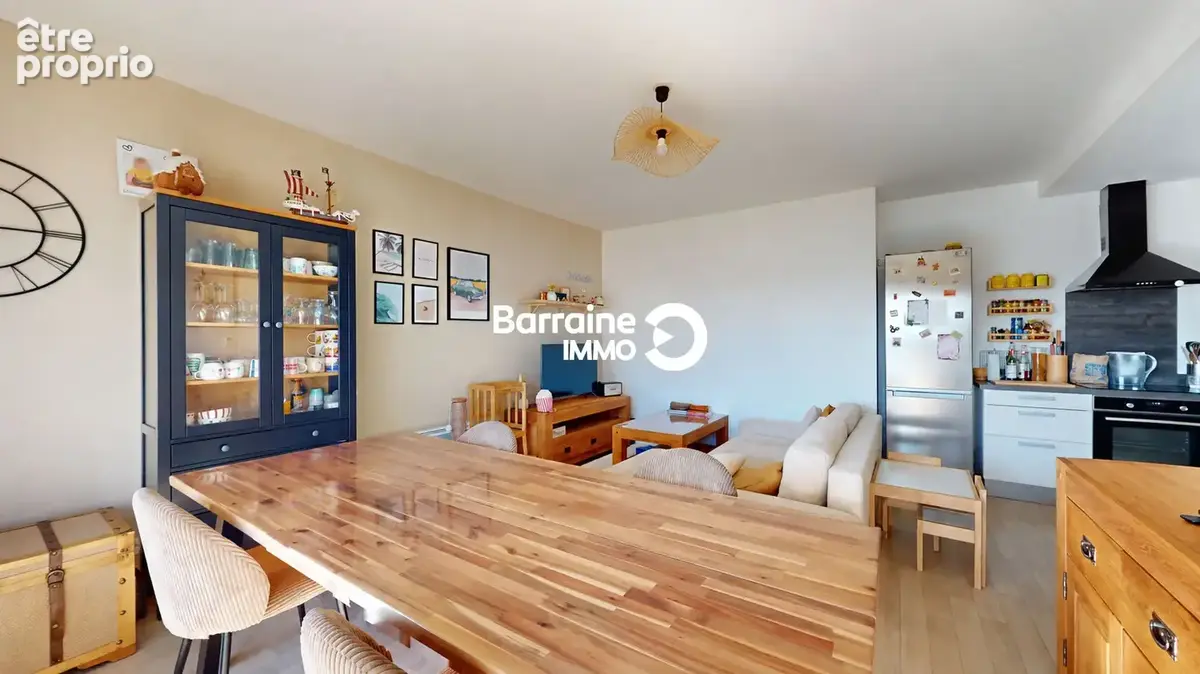 BARRAINE IMMO - A VENDRE EN EXCLUSIVITE : T3 dernier étage avec balcon et double stationnement à Guilers - Réf : PZ00393-TH - photo 3
