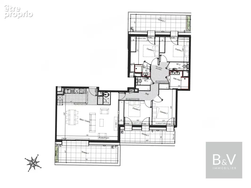 Magnifique appartement 5 pièces de 110 m² avec terrasses - photo 5